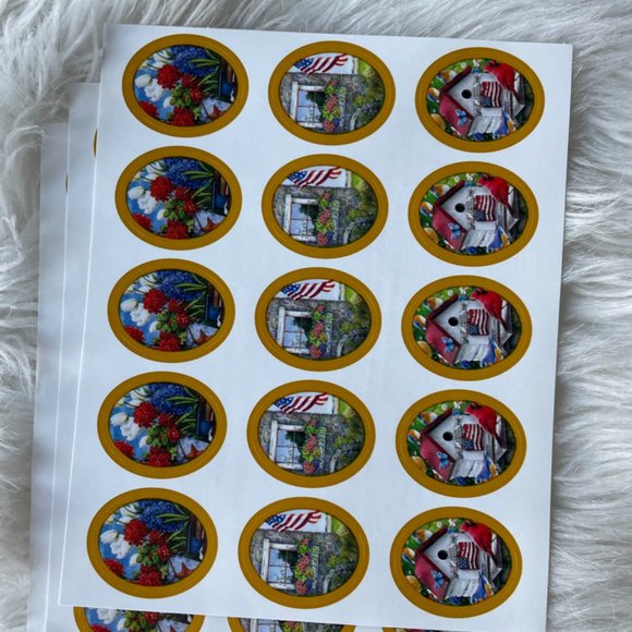 20 Patriotic cards, 30 envelope seals, 5 large notepads, 2 small notepads - Picture 5 of 11